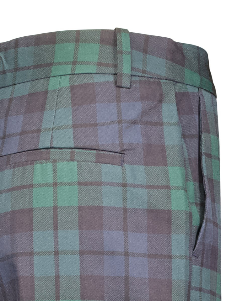 Blauw met groen geruite broek The Tiny Big Sister