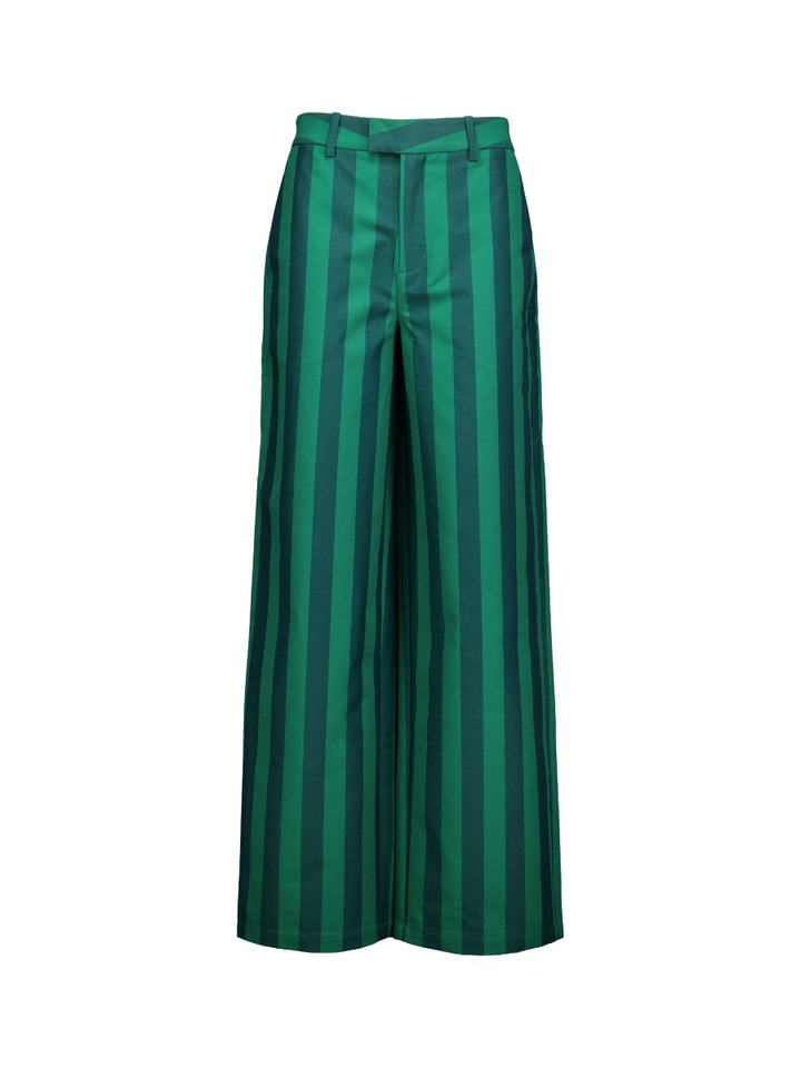 Groene gestreepte broek The Tiny Big Sister