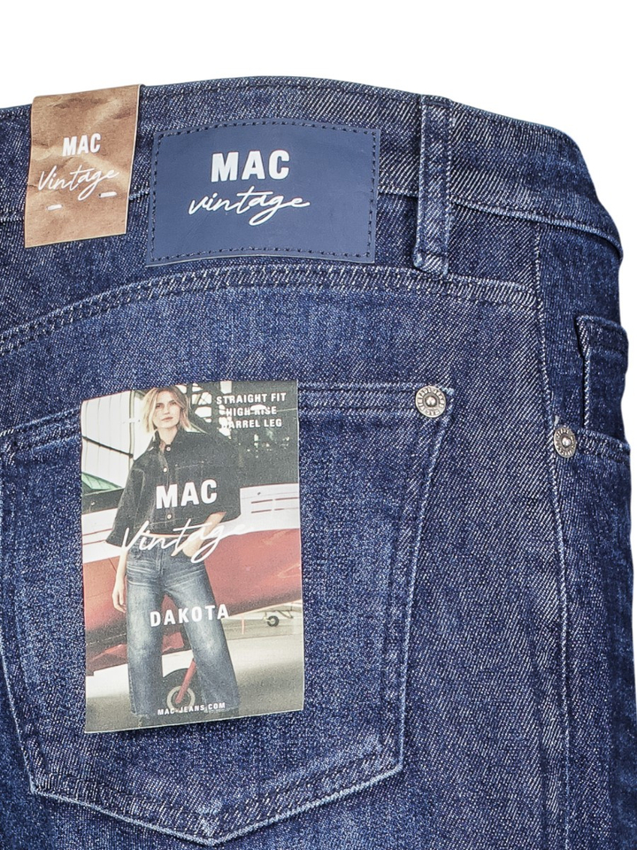 Blauwe barrel jeans Dakota Mac
