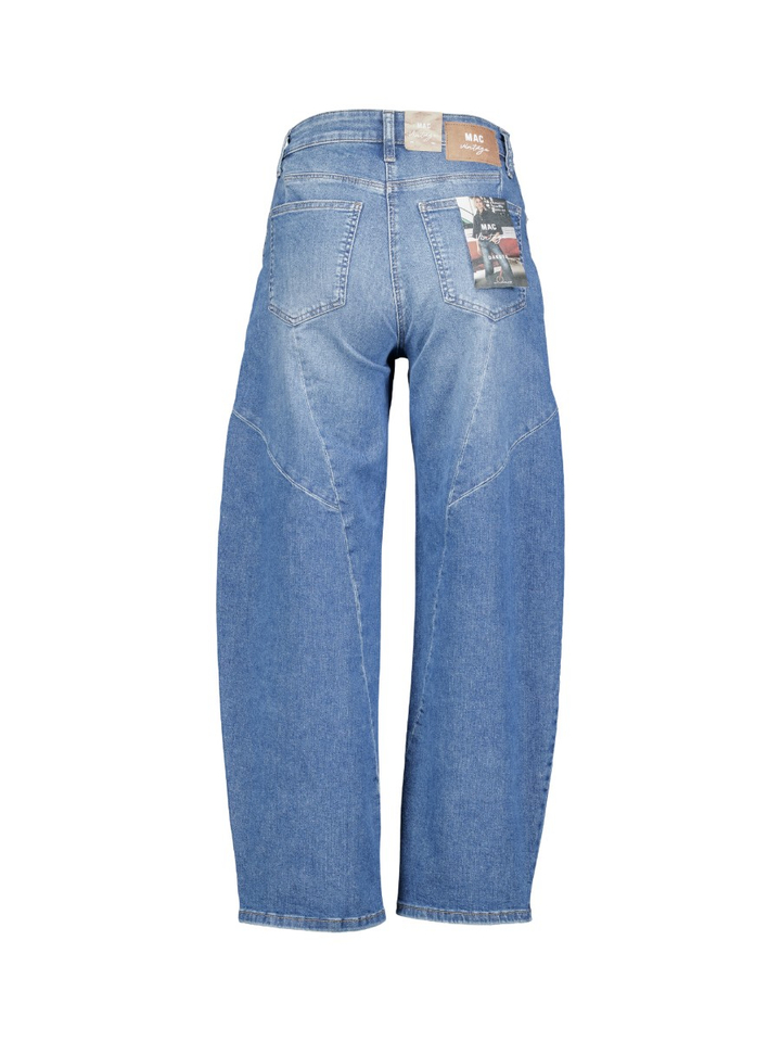 Blauwe barrel fit jeans Dakota Mac 