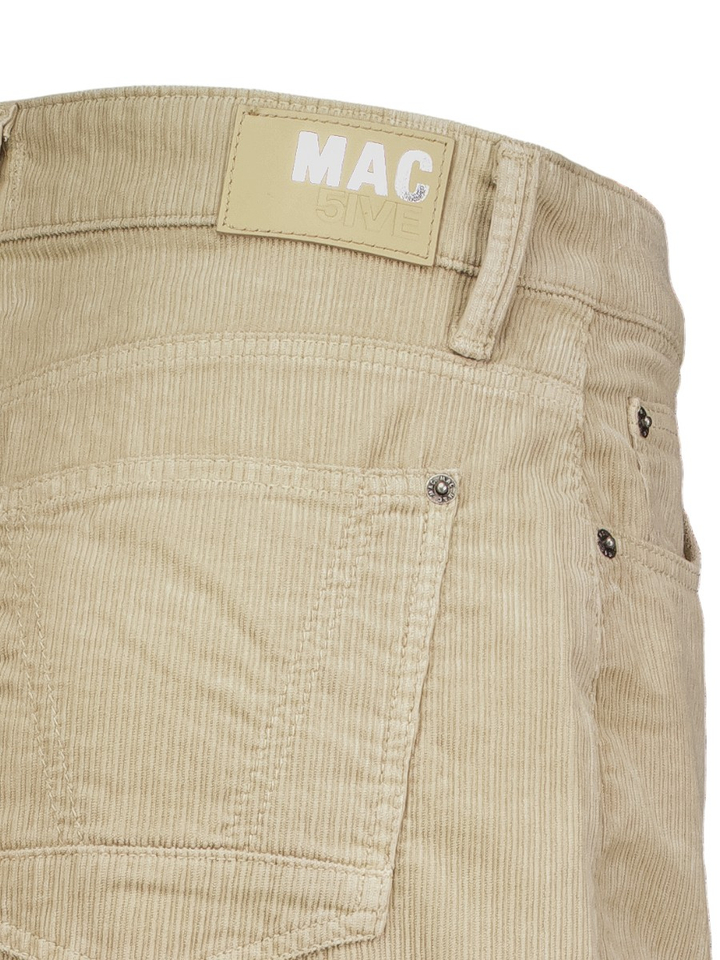 Beige broek in ribfluweel Danni Mac 