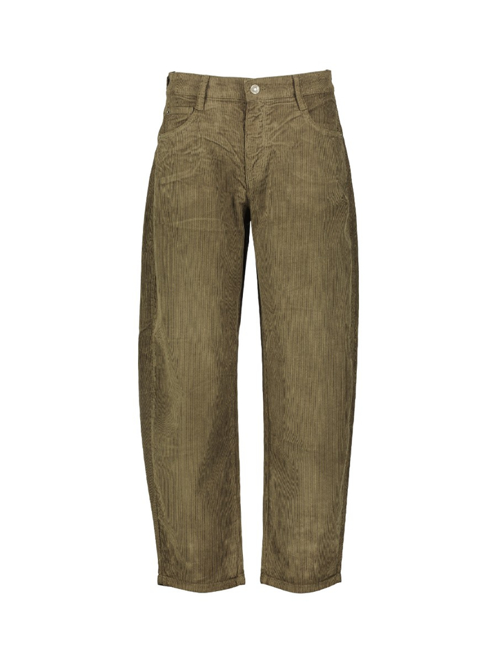 Kaki broek in ribbel Danni Mac