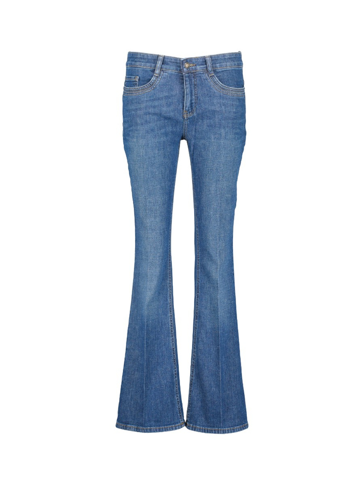 Donkerblauwe flared jeans Mac 