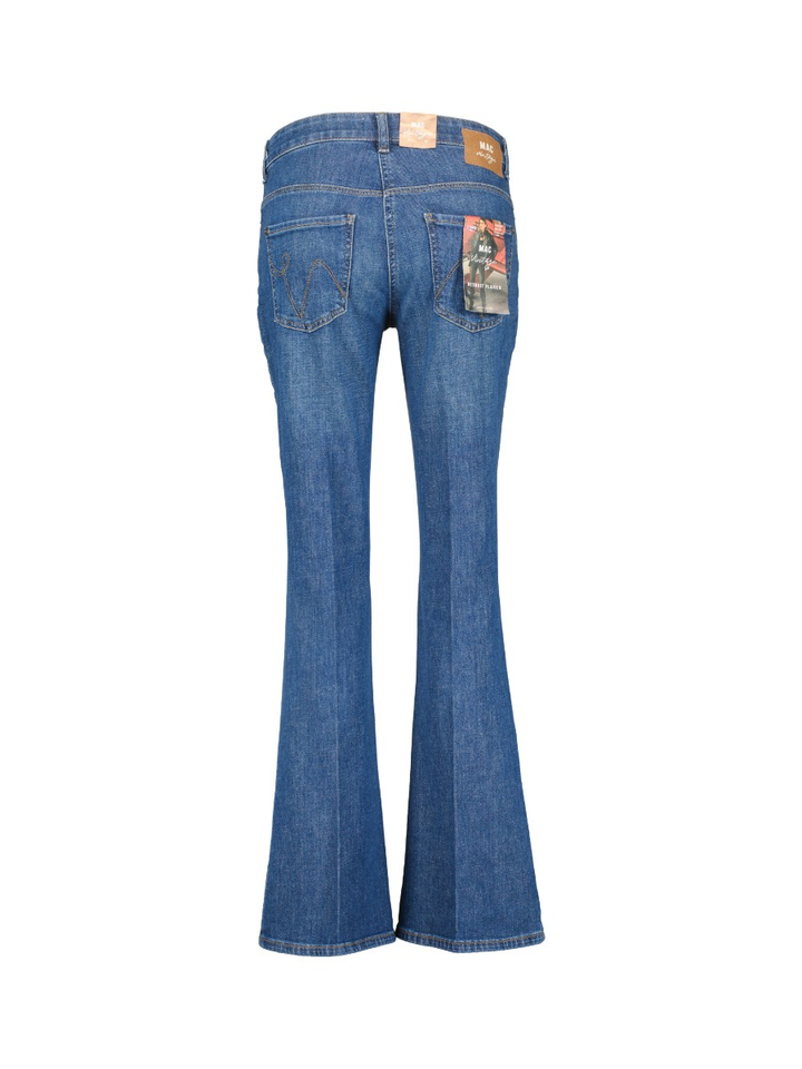 Donkerblauwe flared jeans Mac 