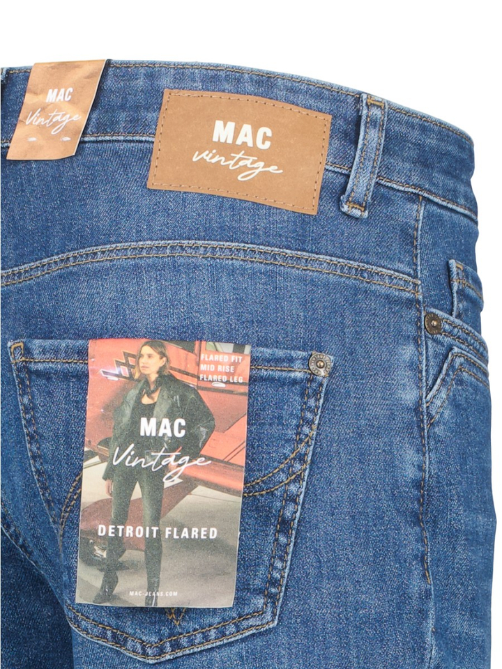 Donkerblauwe flared jeans Mac 