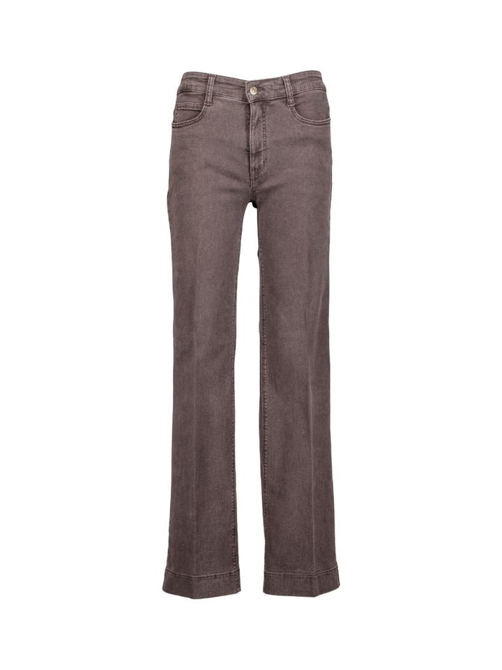 Bruine wide leg jeans Mac