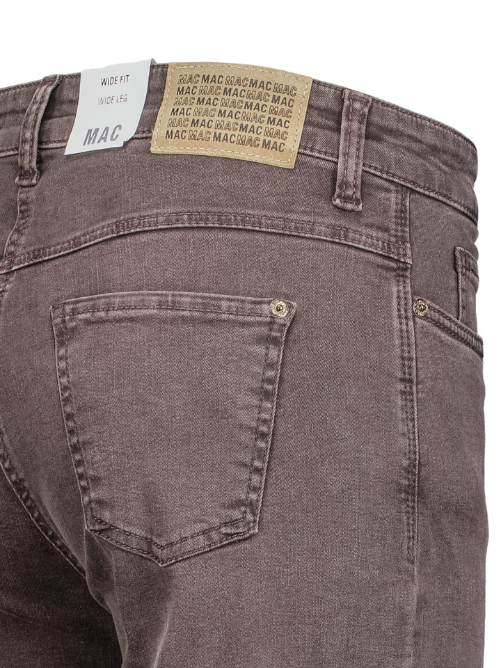 Bruine wide leg jeans Mac