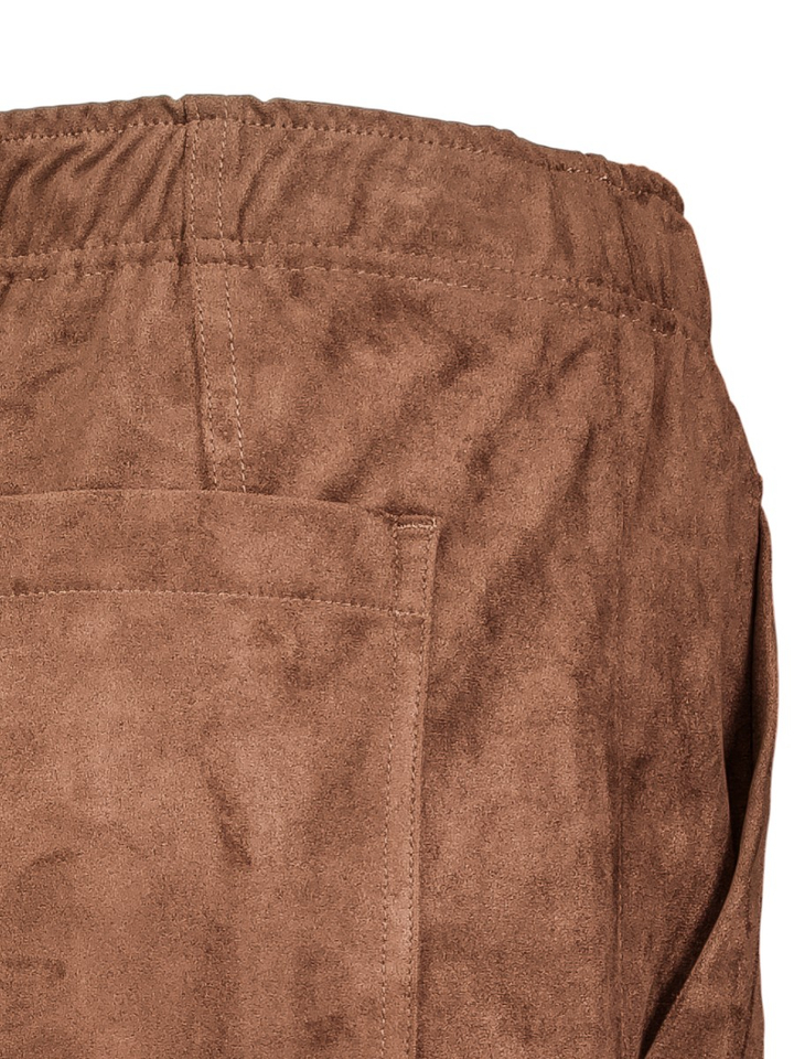 Bruine broek in velours met elastiek Tilda Mac