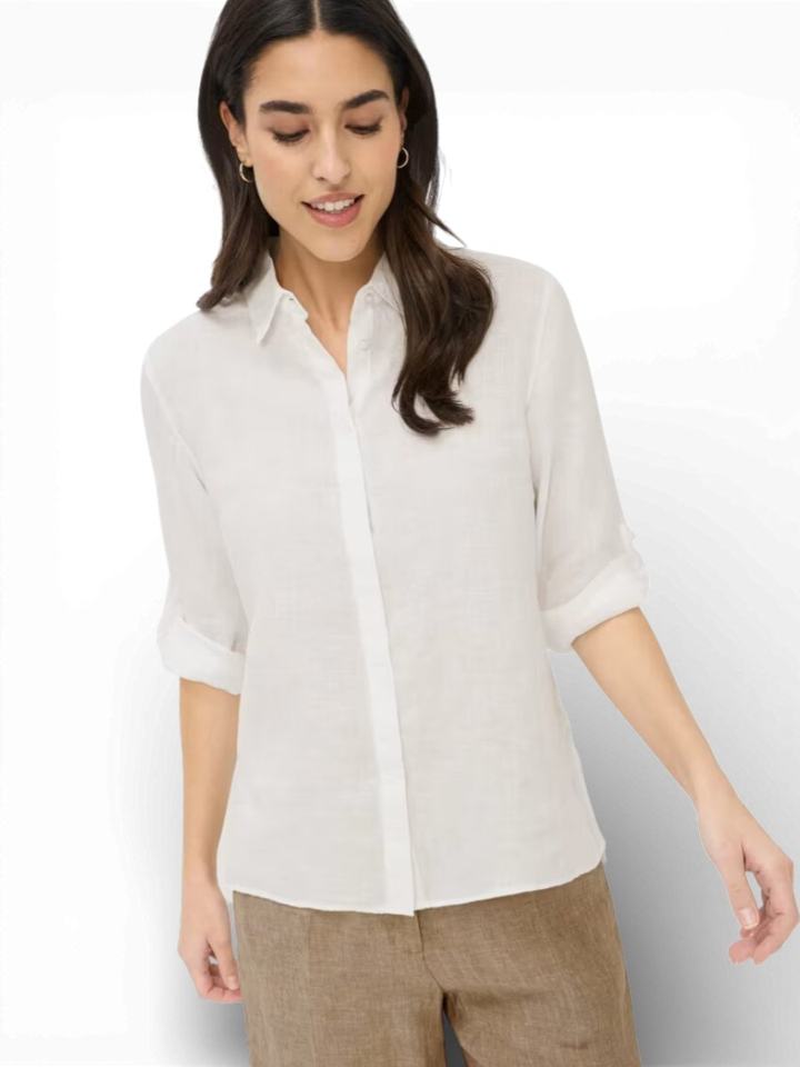 Witte linnen blouse Style Brax