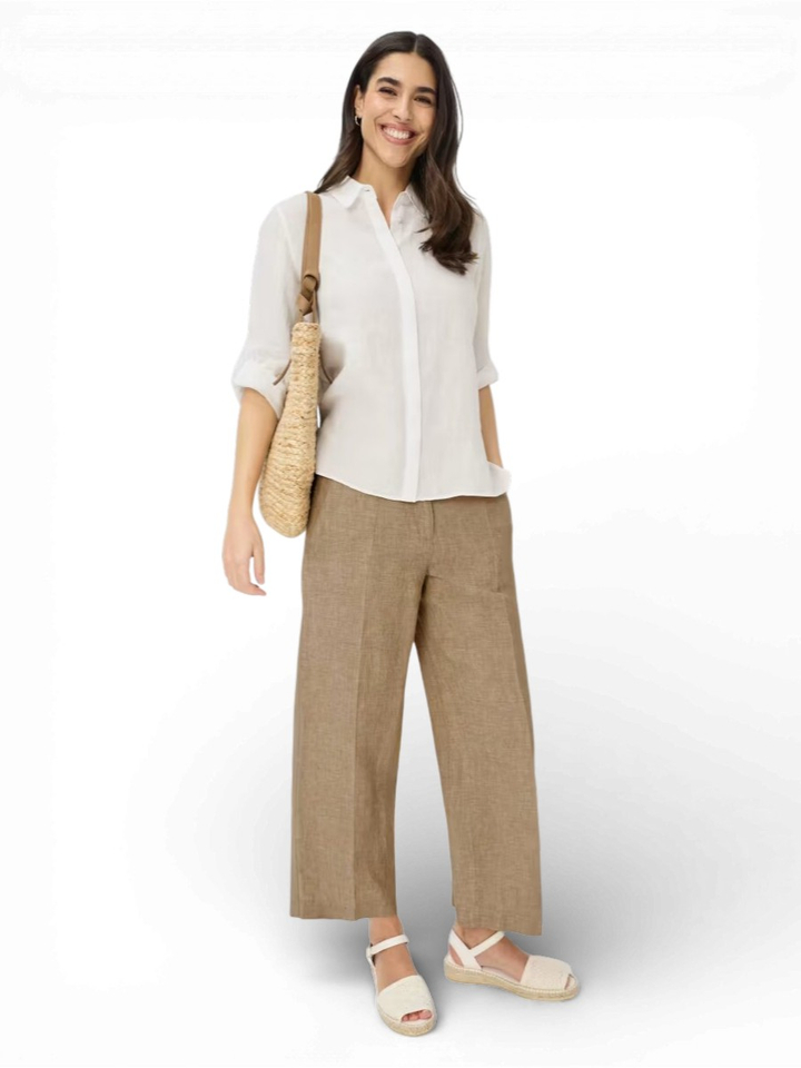 Witte linnen blouse Style Brax