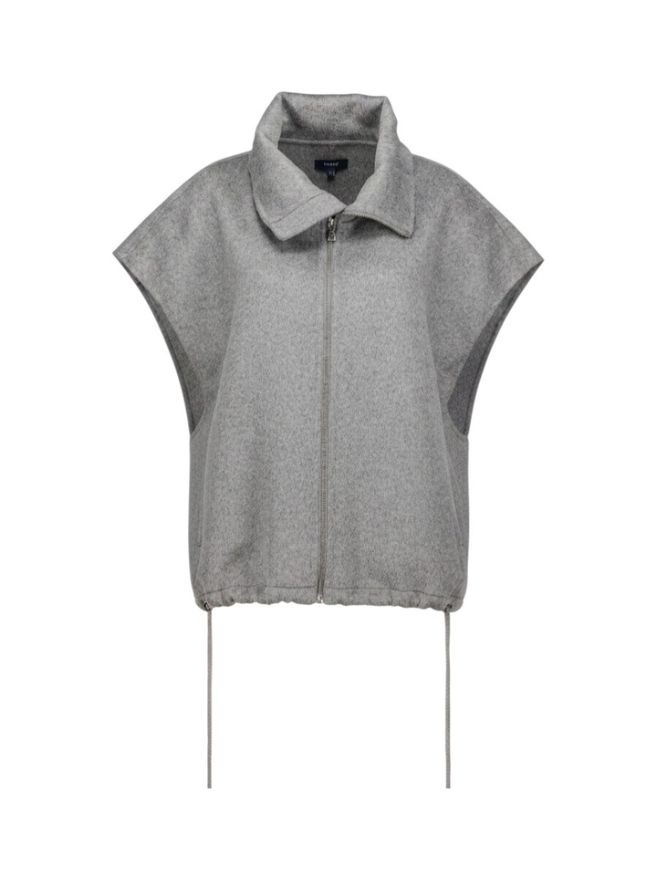 Grijze wollen oversized mouwloze vest Juno Soeur