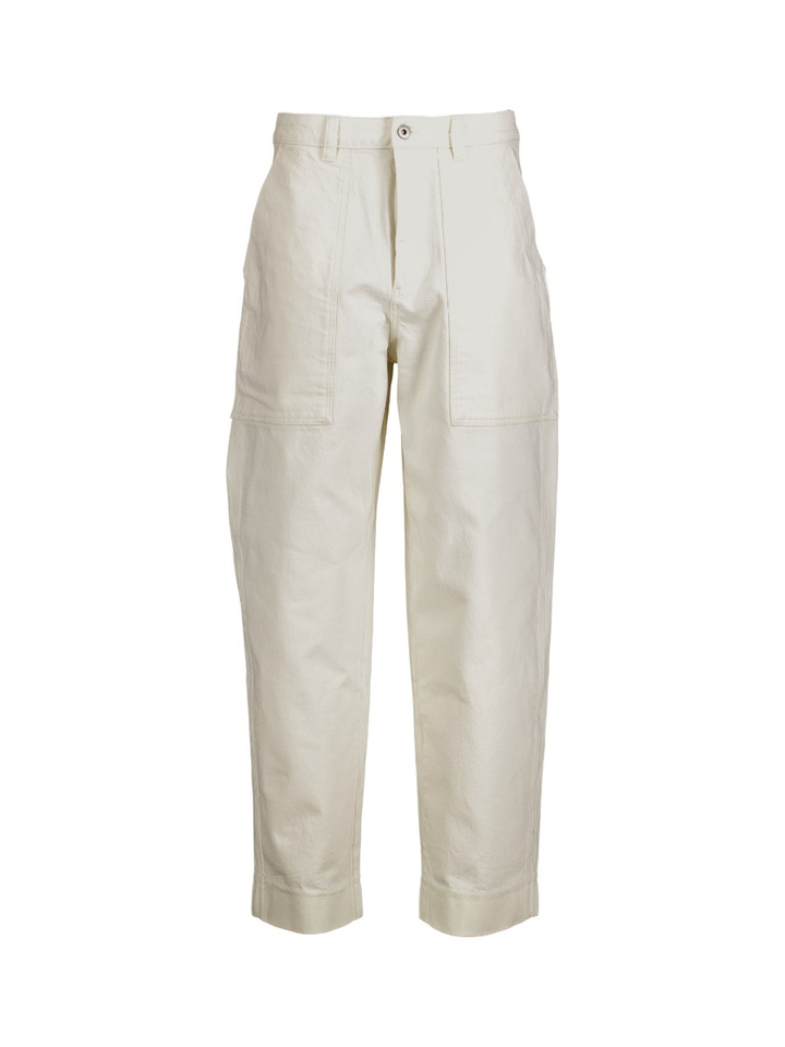 Ecru kleurige loose fit jeans Kurt Soeur 