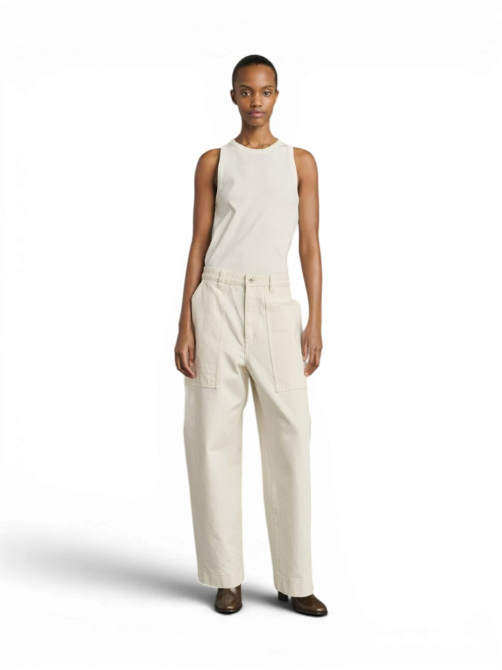 Ecru kleurige loose fit jeans Kurt Soeur 