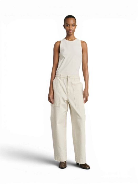 Ecru kleurige loose fit jeans Kurt Soeur