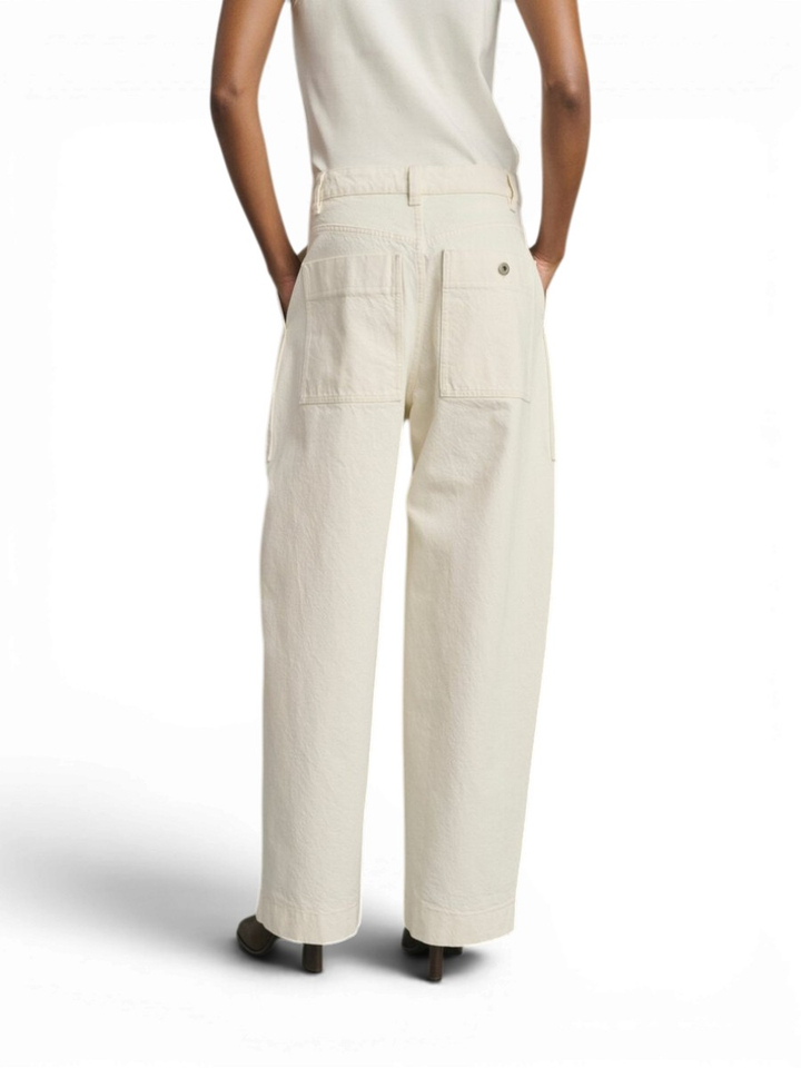 Ecru kleurige loose fit jeans Kurt Soeur 