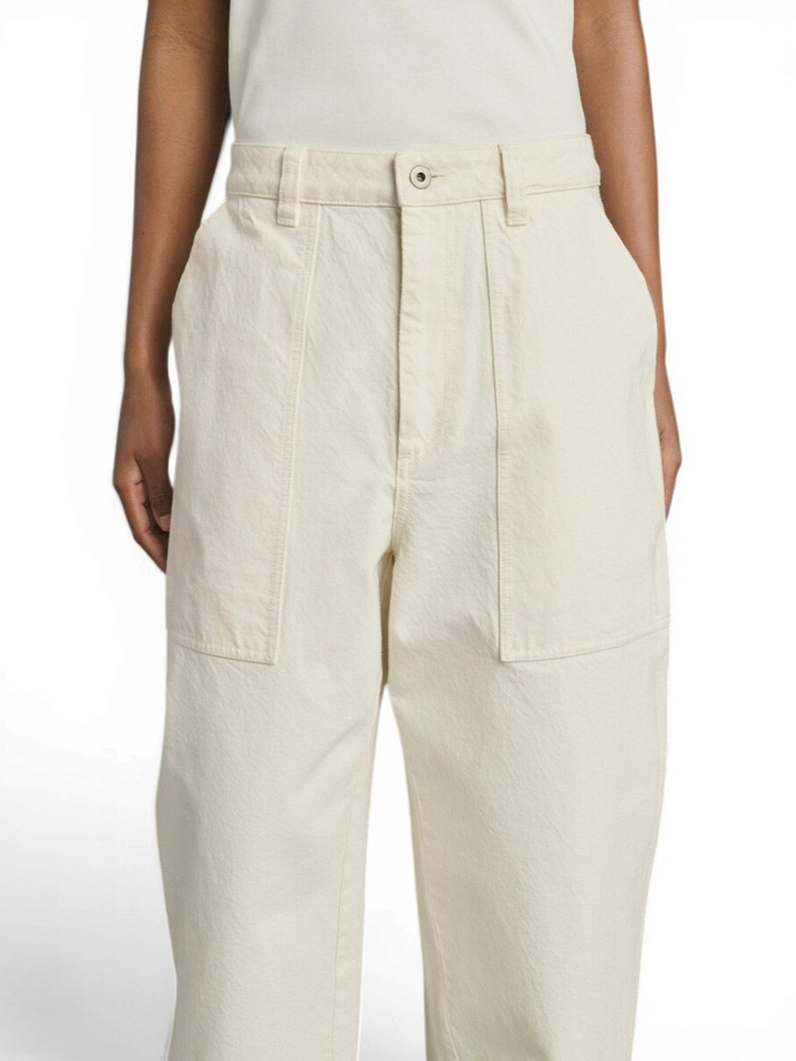 Ecru kleurige loose fit jeans Kurt Soeur 