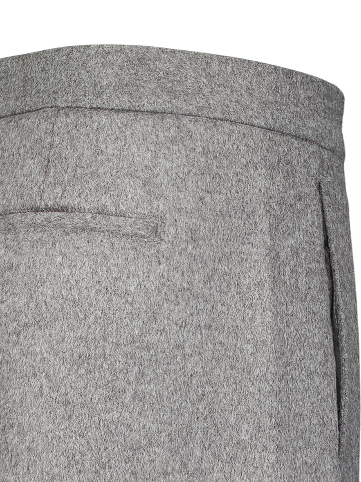 Grijze wollen loose fit broek Horatio Soeur