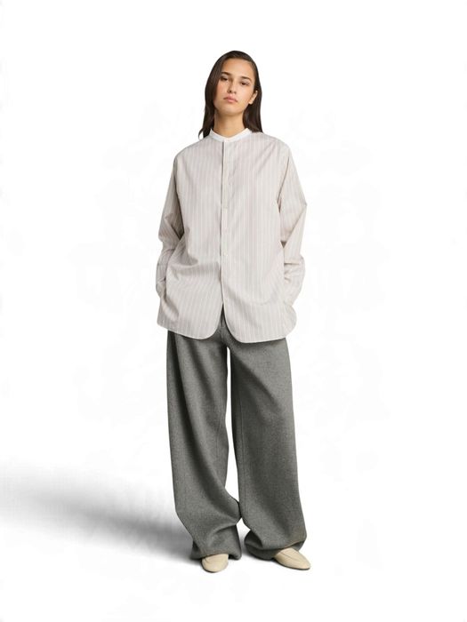 Grijze wollen loose fit broek Horatio Soeur