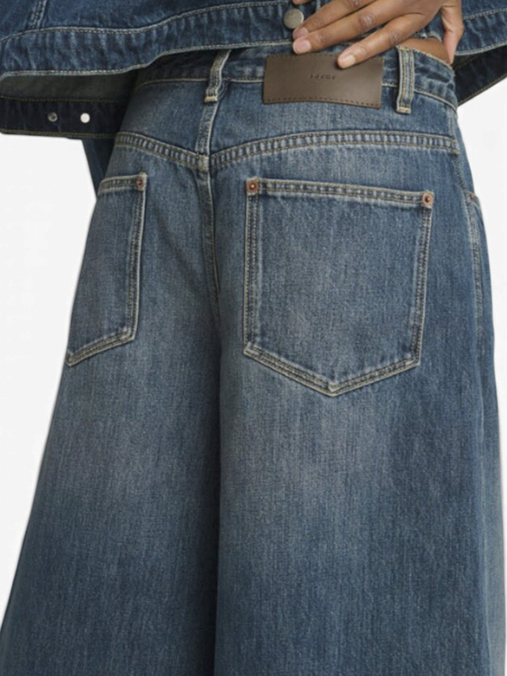 Blauwe jeans bermuda Joyce Soeur