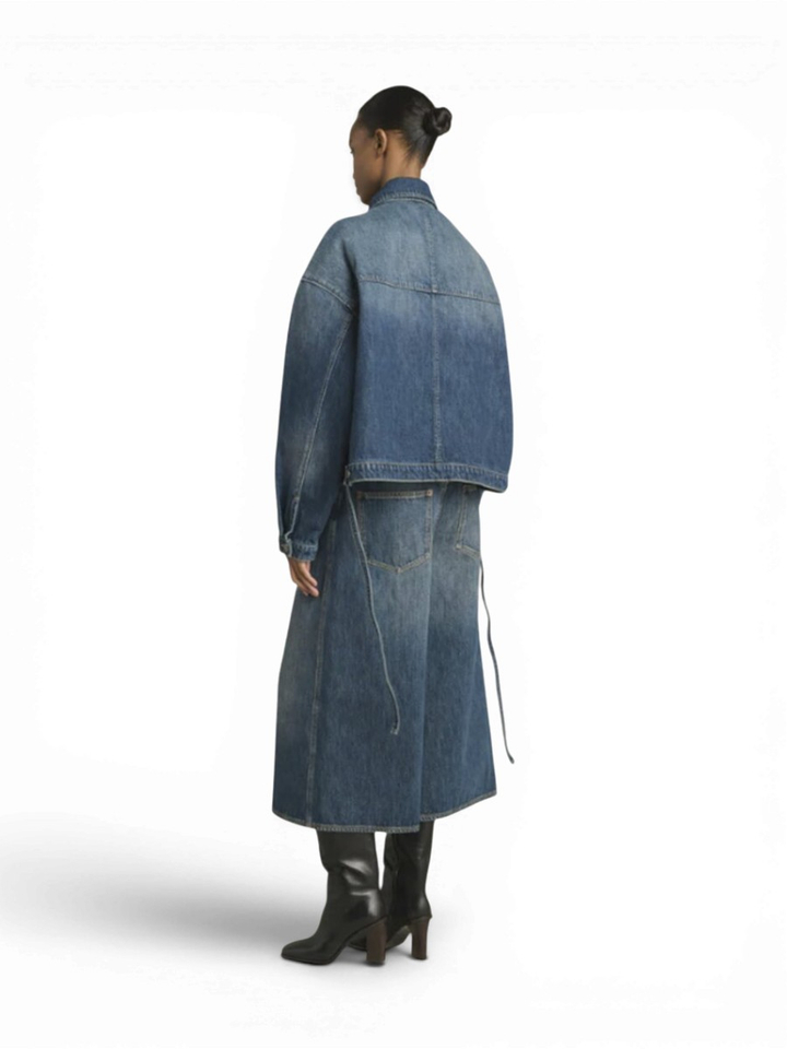 Blauwe jeans bermuda Joyce Soeur