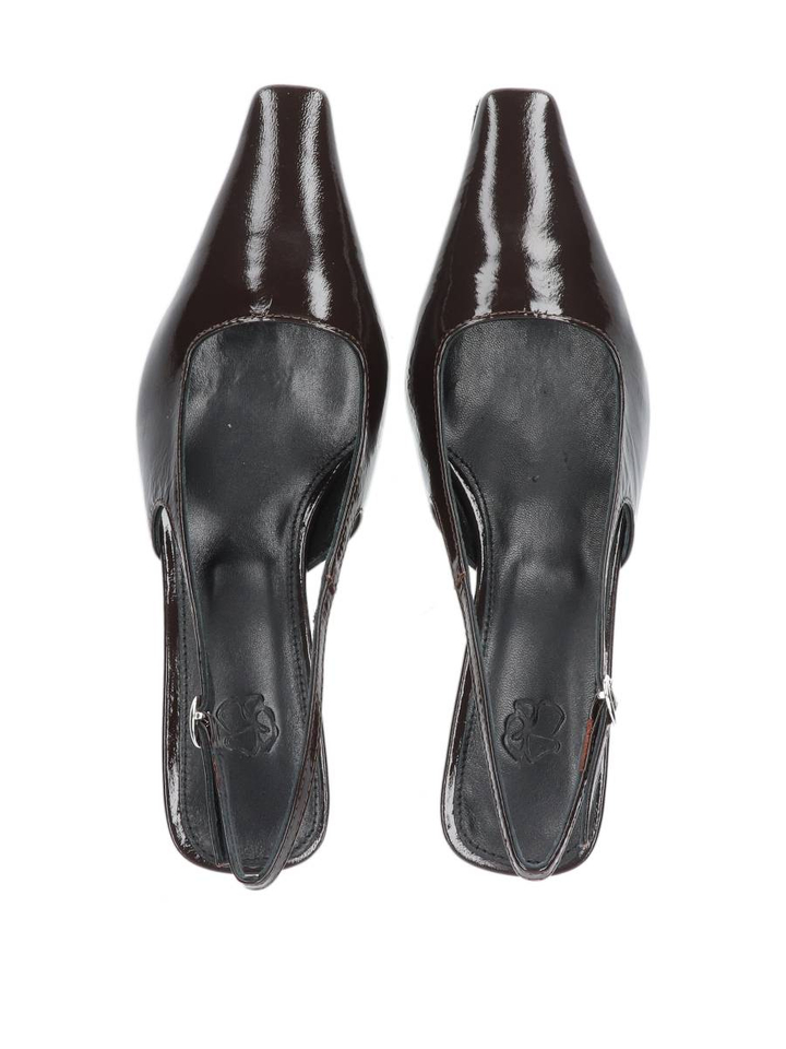 Donkerbruine slingbacks Anna Odare