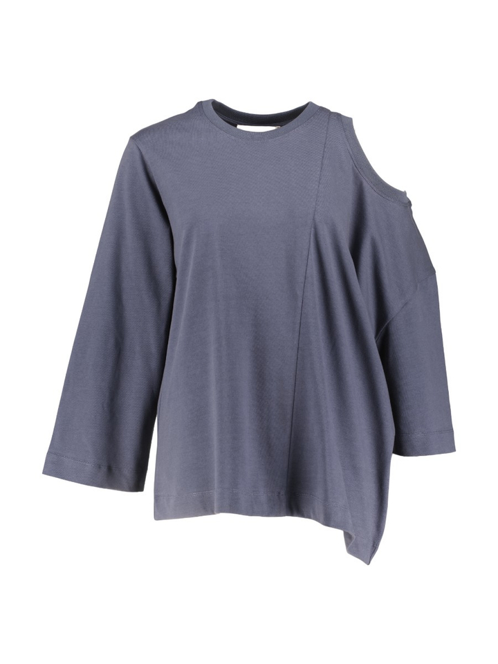 Blauwe t-shirt asymmetrisch Sia Amandine