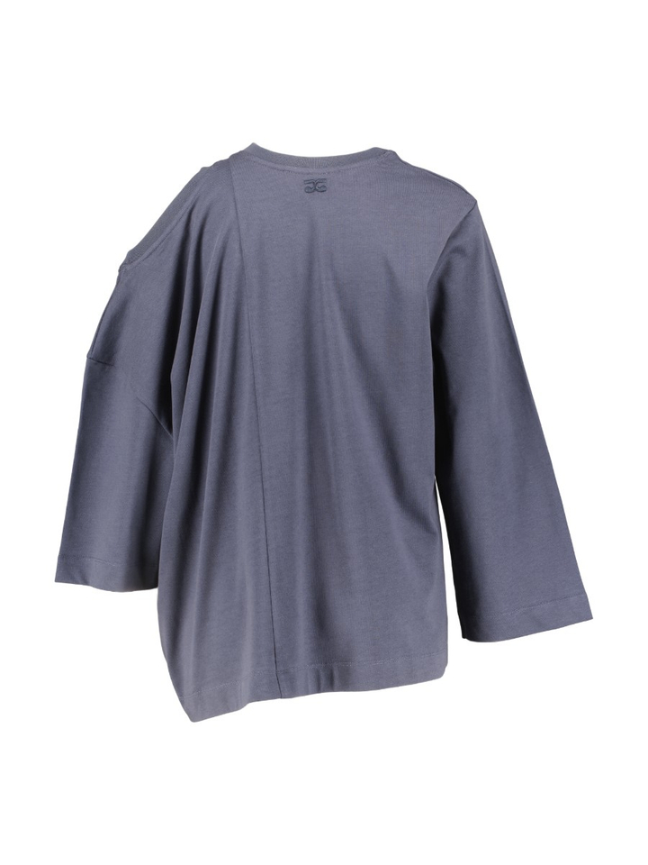 Blauwe t-shirt asymmetrisch Sia Amandine