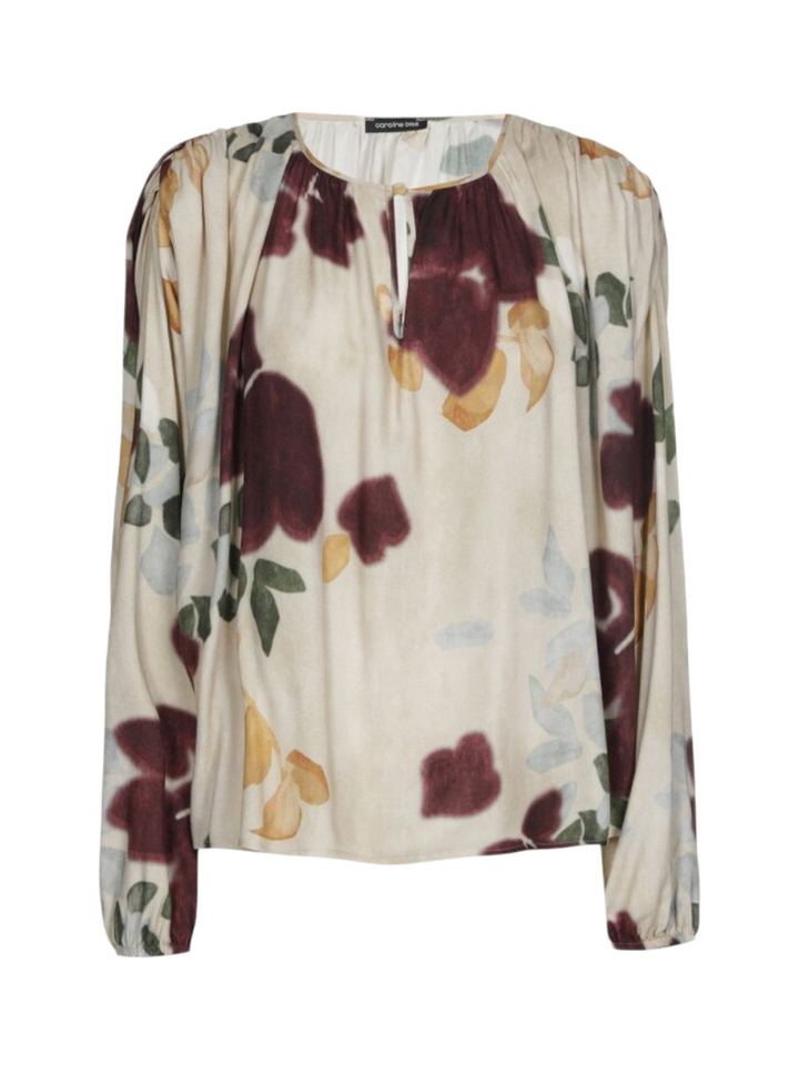 Beige bloes met bloemenprint Caroline Biss 