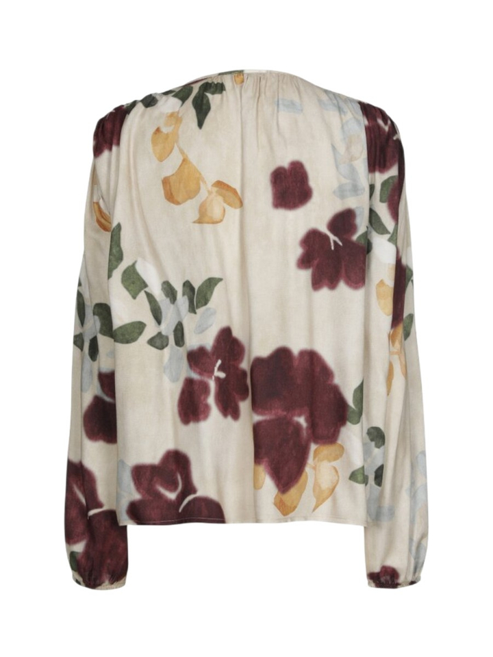 Beige bloes met bloemenprint Caroline Biss 
