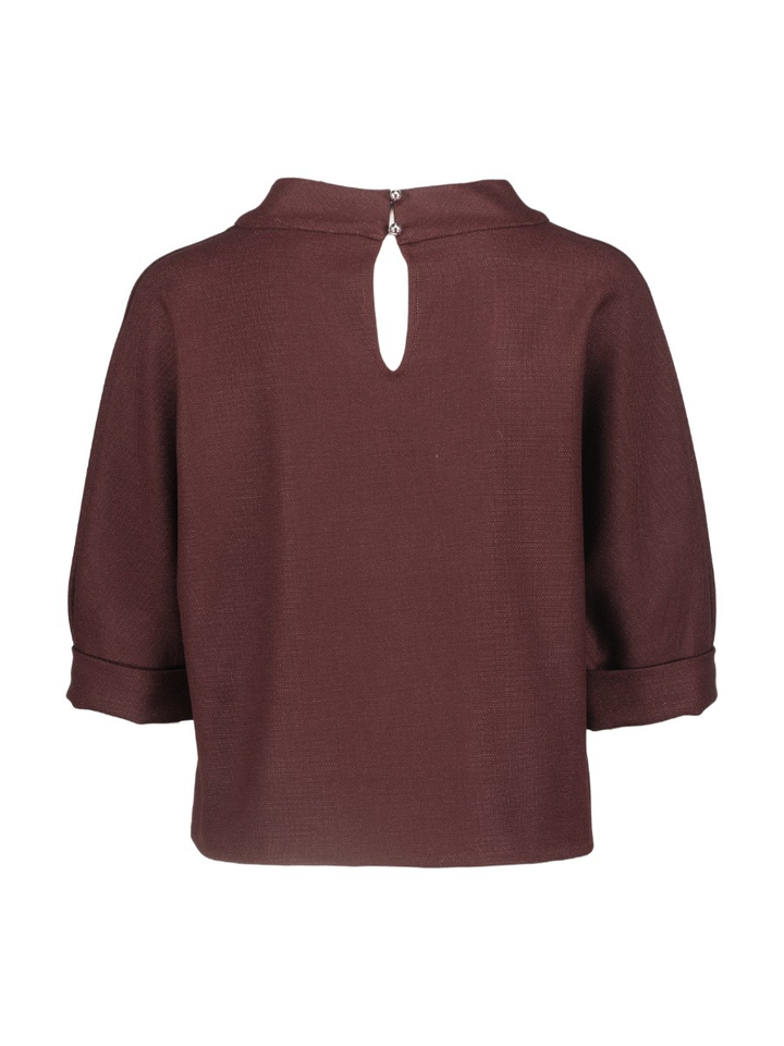 Bordeaux casual blouse Caroline Biss