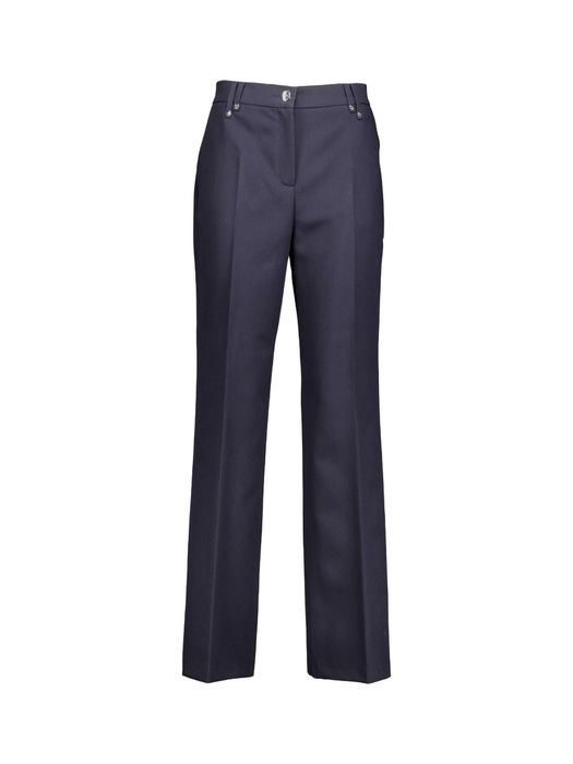 Donkerblauwe broek met rechte pijpen Caroline Biss
