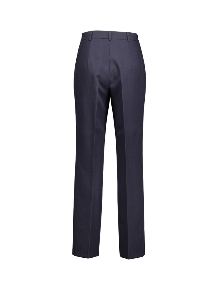 Donkerblauwe broek met rechte pijpen Caroline Biss 