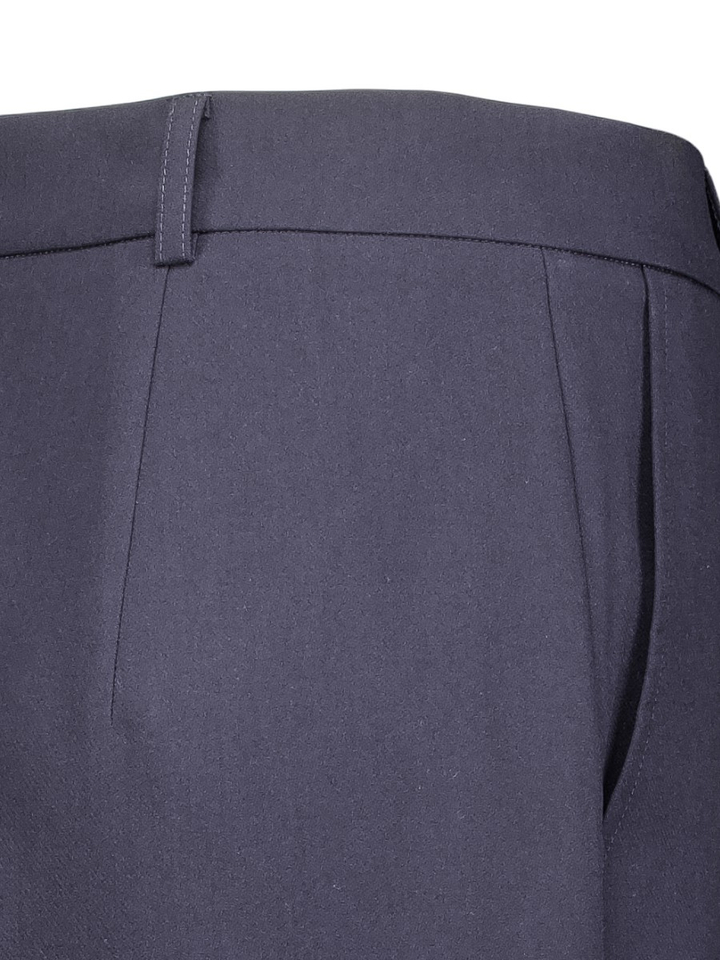 Donkerblauwe broek met rechte pijpen Caroline Biss 