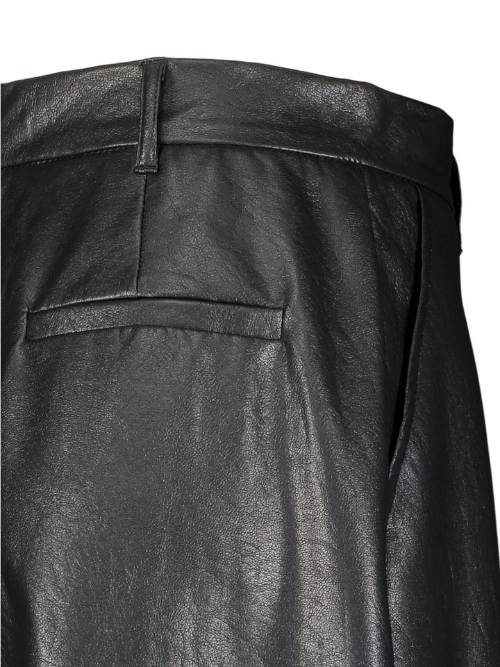 Zwarte bermuda in leder look Caroline Biss