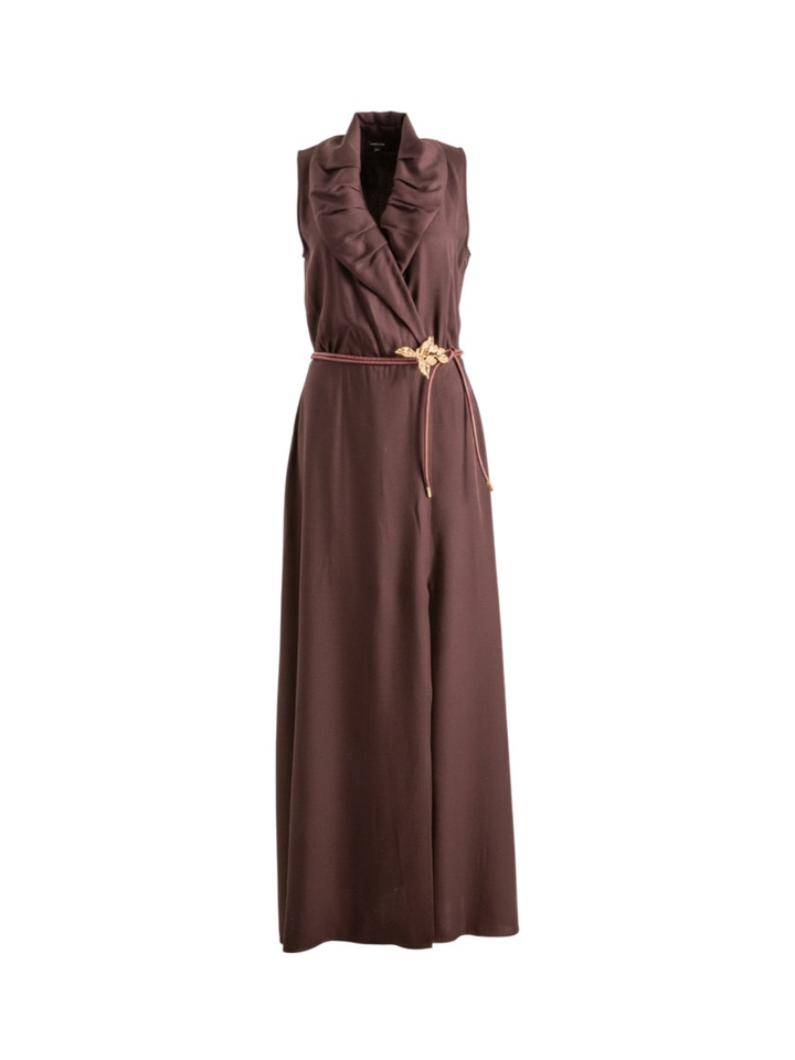 Aubergine kleurige maxi-jurk Caroline Biss 