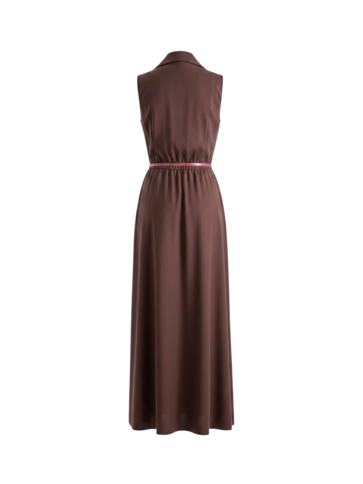 Aubergine kleurige maxi-jurk Caroline Biss 