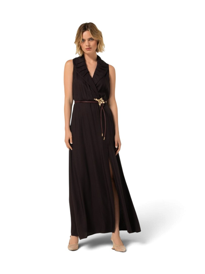 Aubergine kleurige maxi-jurk Caroline Biss
