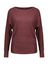 Bordeaux pull met boothals Caroline Biss 