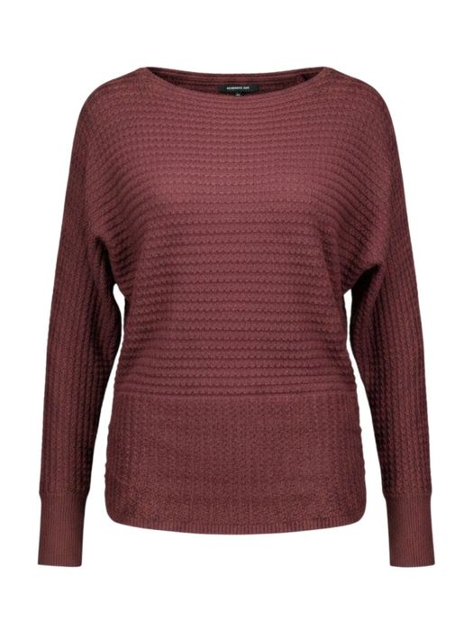 Bordeaux pull met boothals Caroline Biss
