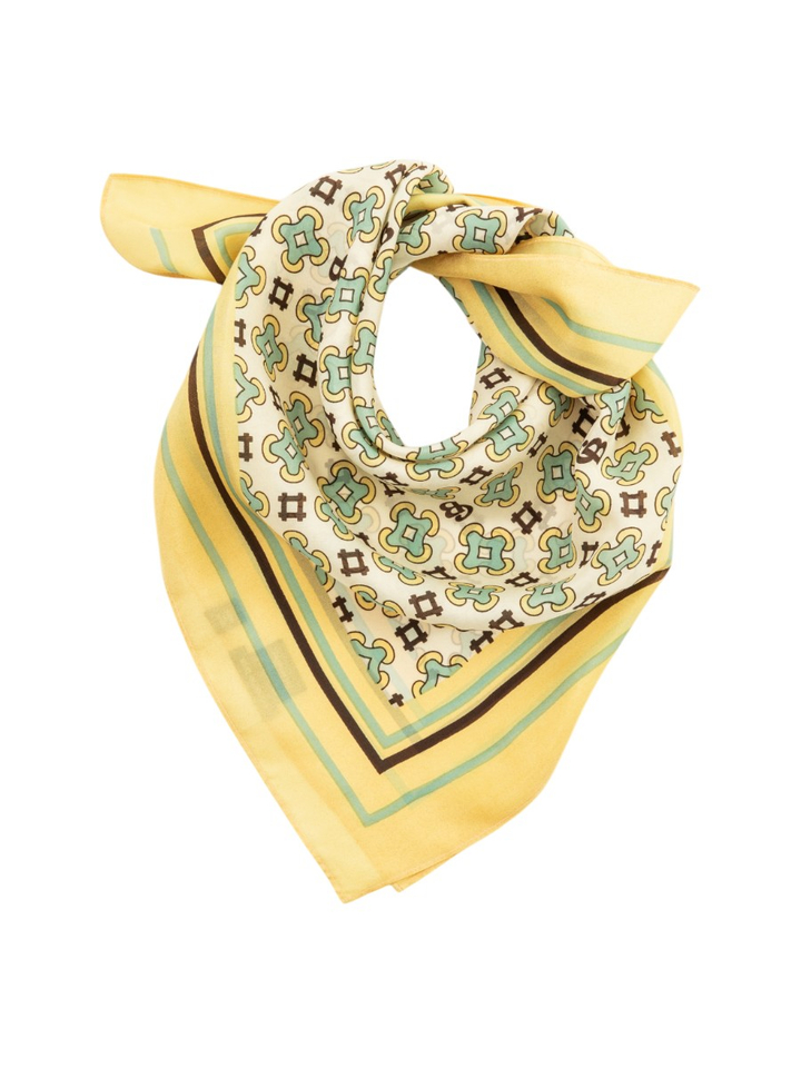 Multicolor sjaal met print