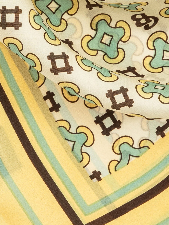 Multicolor sjaal met print