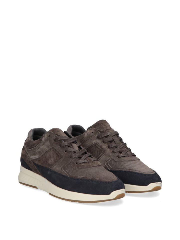 Navy blazer/tire tread lage sneakers Cycleur De luxe