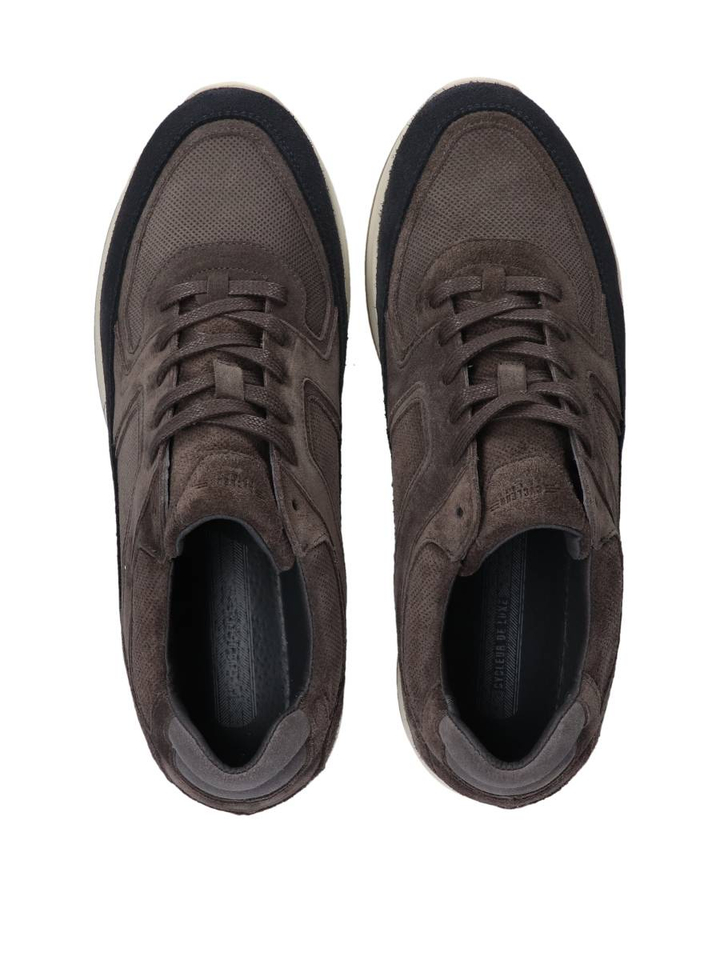 Navy blazer/tire tread lage sneakers Cycleur De luxe