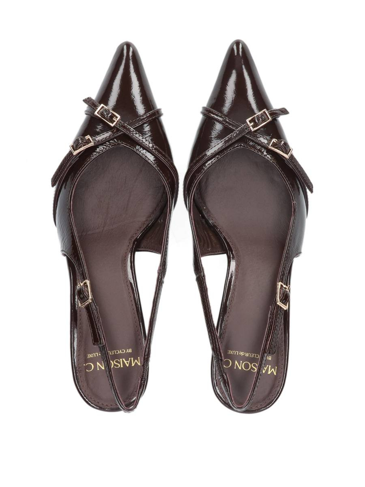 Donkerbruine slingback Cycleur De Luxe 