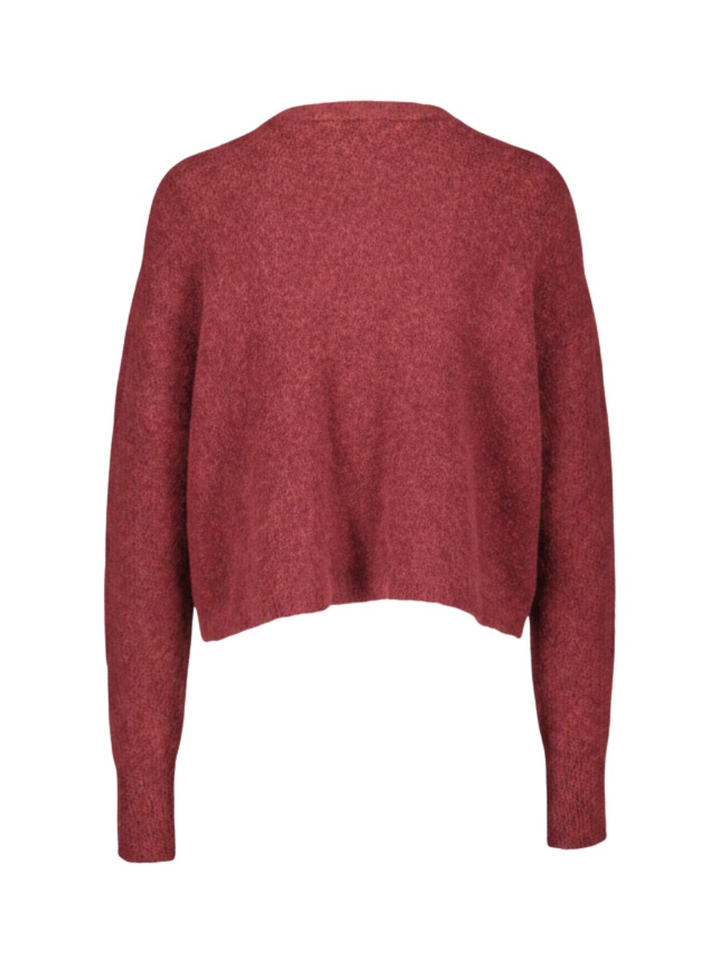 Bordeaux cardigan van alpaca wol met knopen Floor