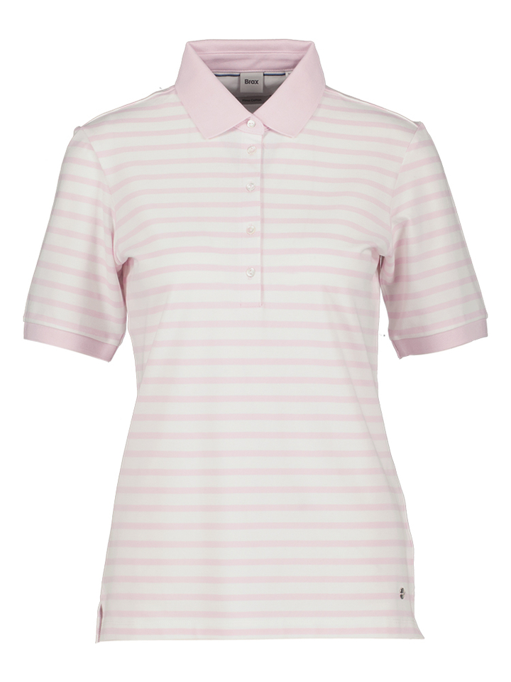 Roze gestreepte polo Brax