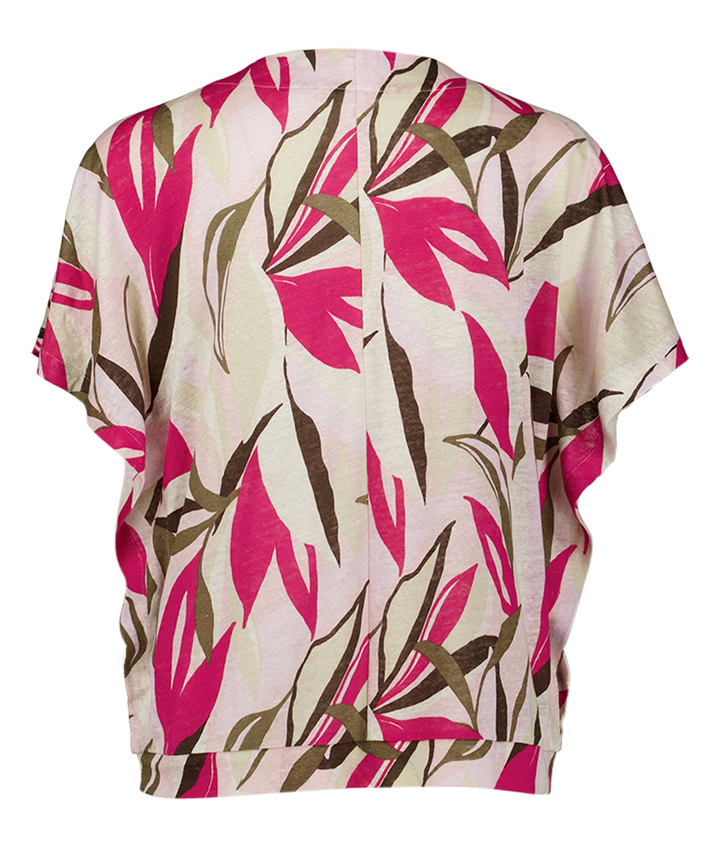 Multicolor linen T-shirty met print Brax