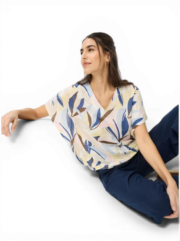 Multicolor linnen top Brax