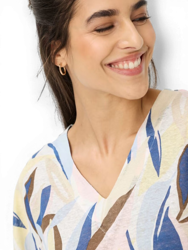 Multicolor linnen top Brax