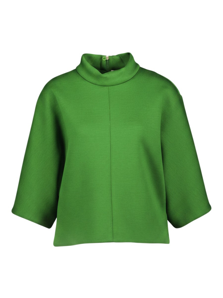 Groene Bloes in dikke stof met streep in midden Natan Felix Edition 5